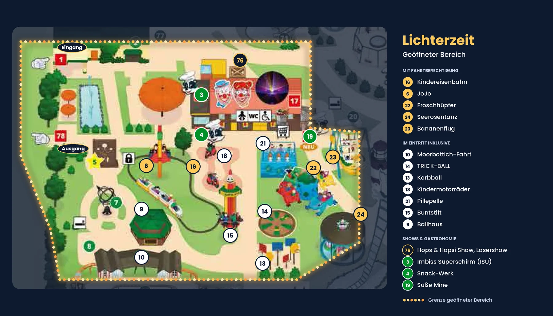 Premiere im November: Der potts park testet erstmals die Lichterzeit 2 pp lichterzeit parkplan